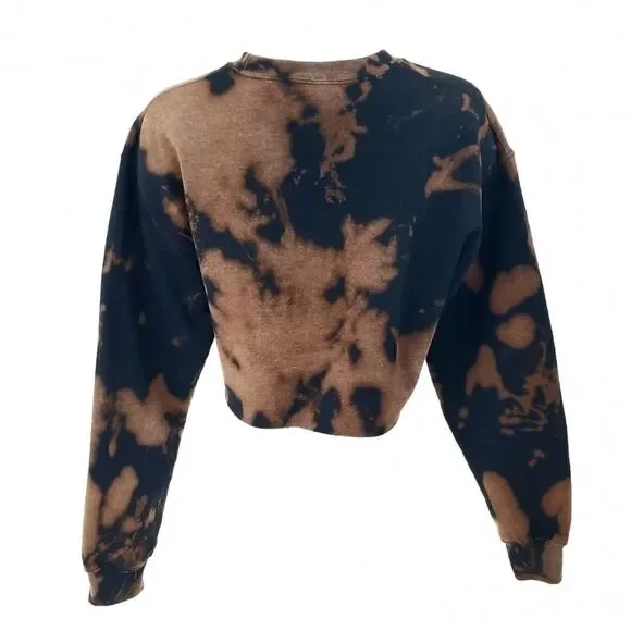 BACKSTREET BOYS Band Pop Rock Rap Acid Wash Cropped Crop Top Crewneck Sweatshirt - Picture 2 of 3